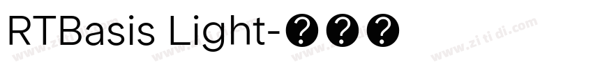 RTBasis Light字体转换 RTBasis Light字体转换